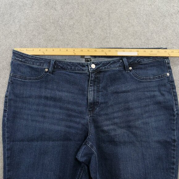 Volcom Jeans Womens 24 W Plus Blue Skinny Ankle Legging Fit Stretch Zip Fly - Picture 10 of 16